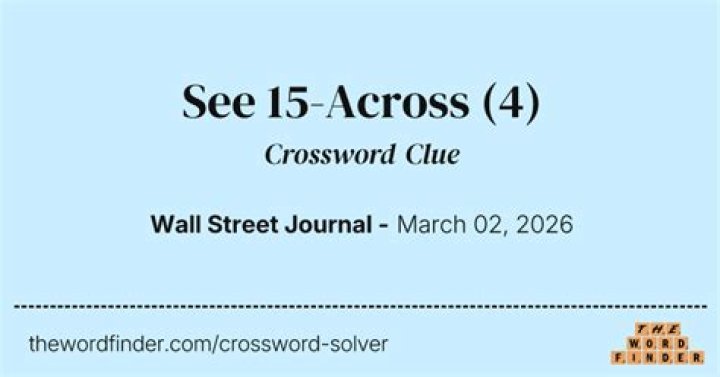 See 15-Across