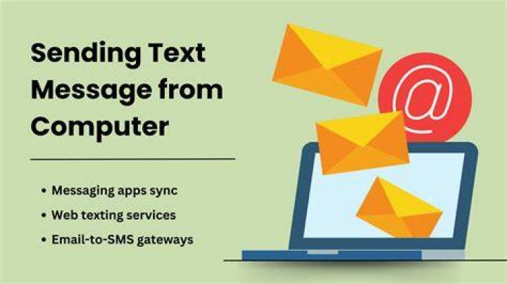 Sending messages from one's computer