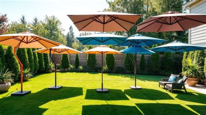 Shade-providing umbrellas