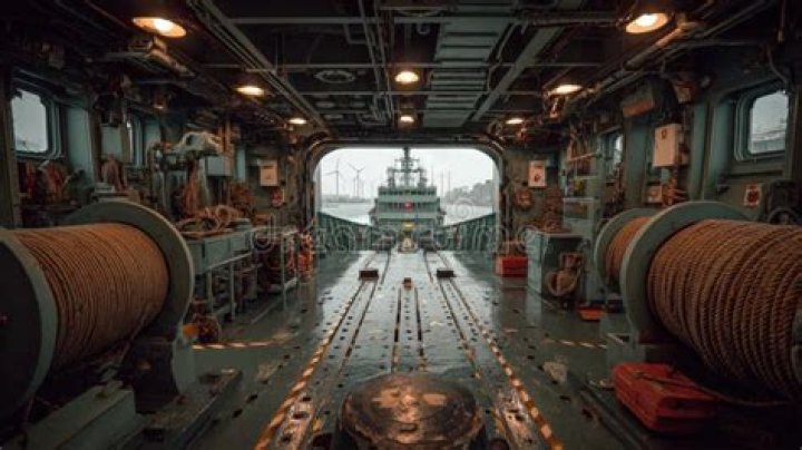 Ship's docking area