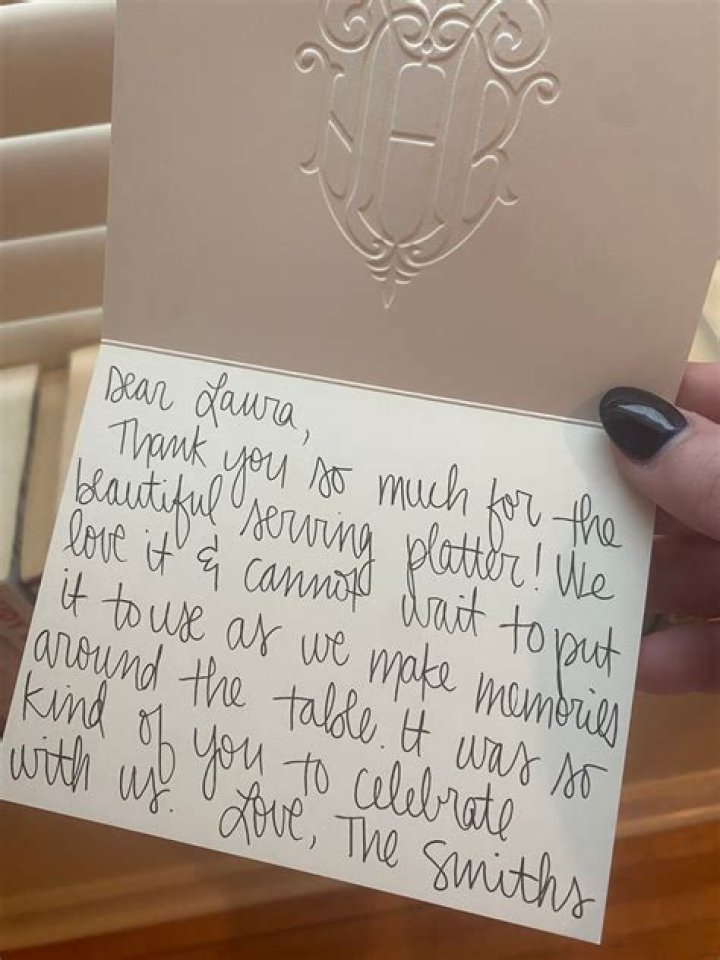 Short handwritten message