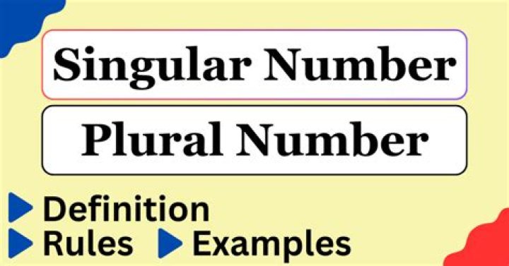 Singular number