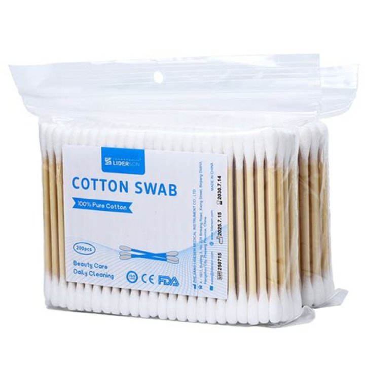 Small cotton-covered stick