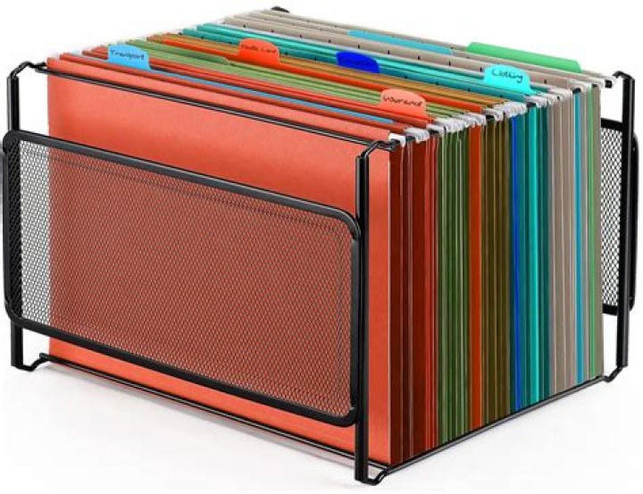 Small projection on a file folder
