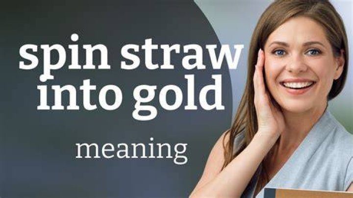 Spin straw ___ gold