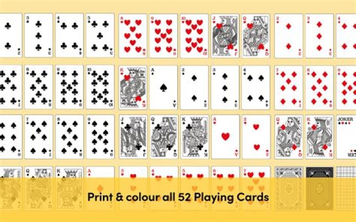 Stack of 52 cards