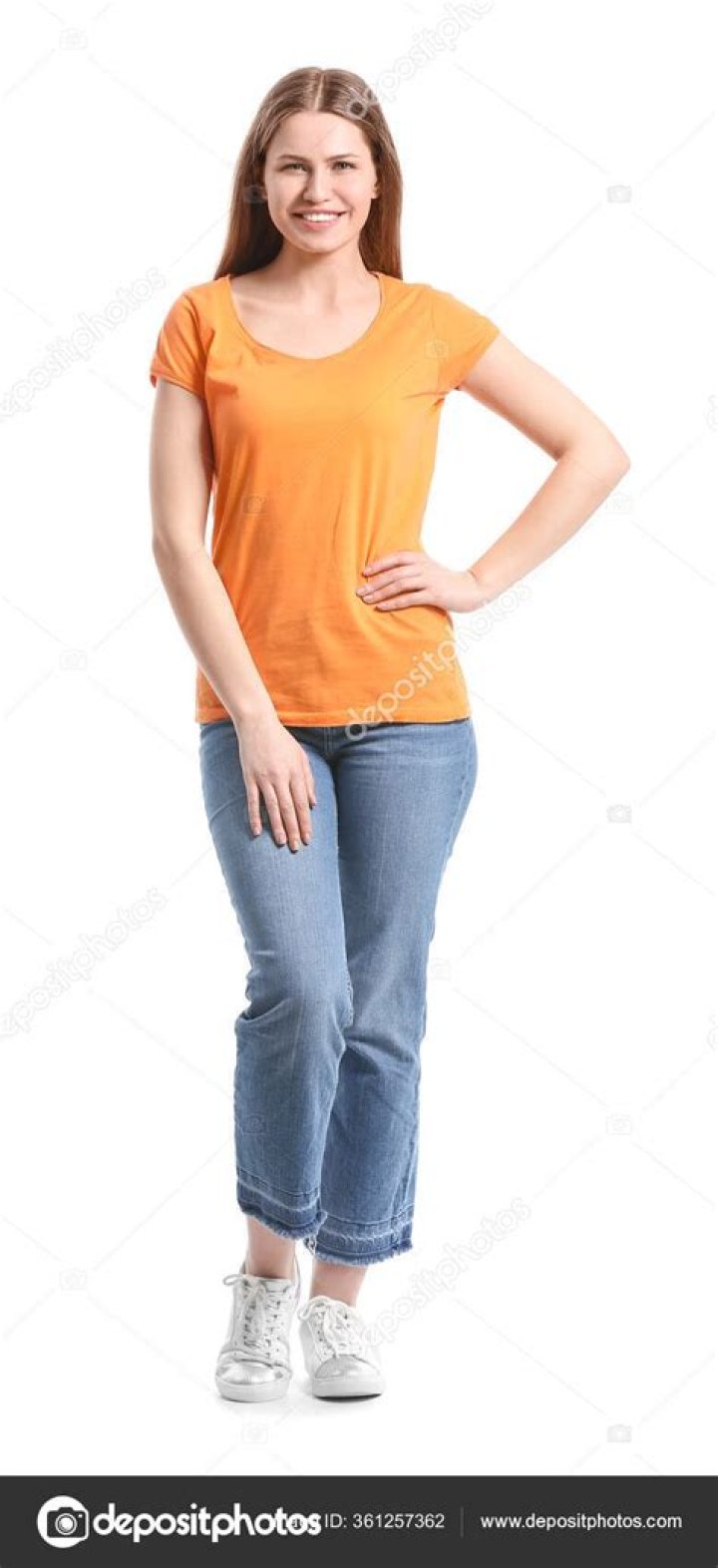 Standing straight up