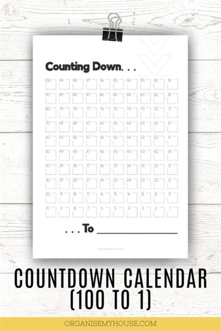 Starting number in many countdowns