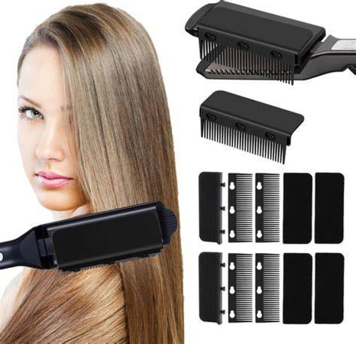 Straight line created by a comb