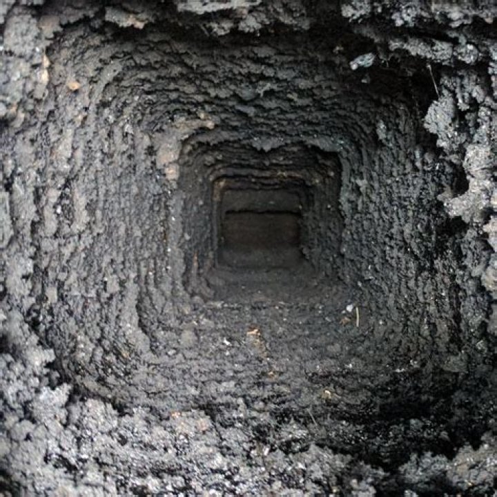 Stuff inside a filthy chimney