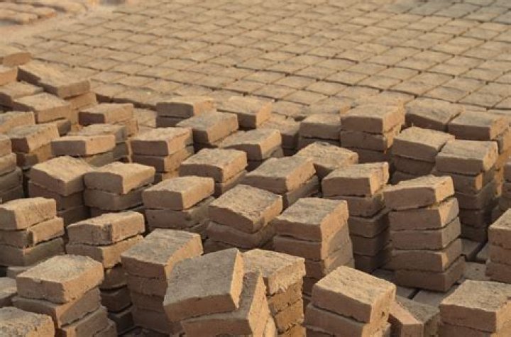 Sun-dried bricks
