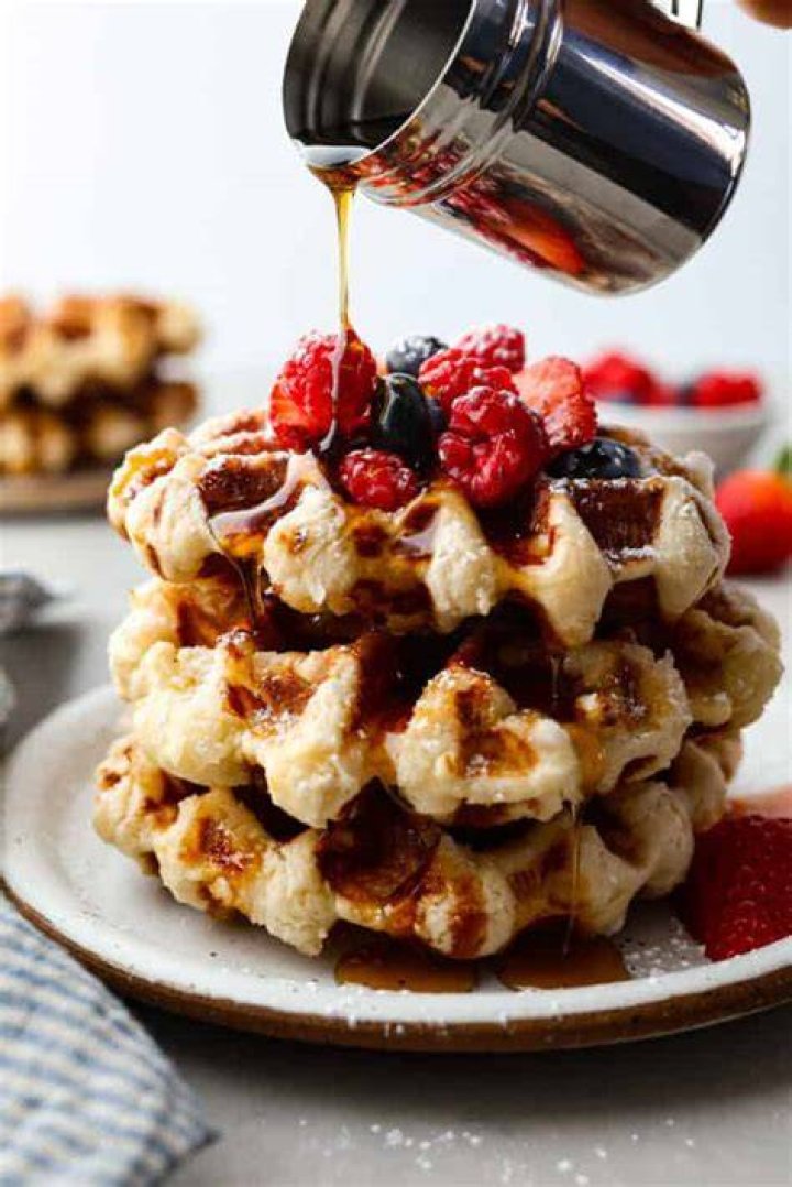 Sweet stuff poured over waffles