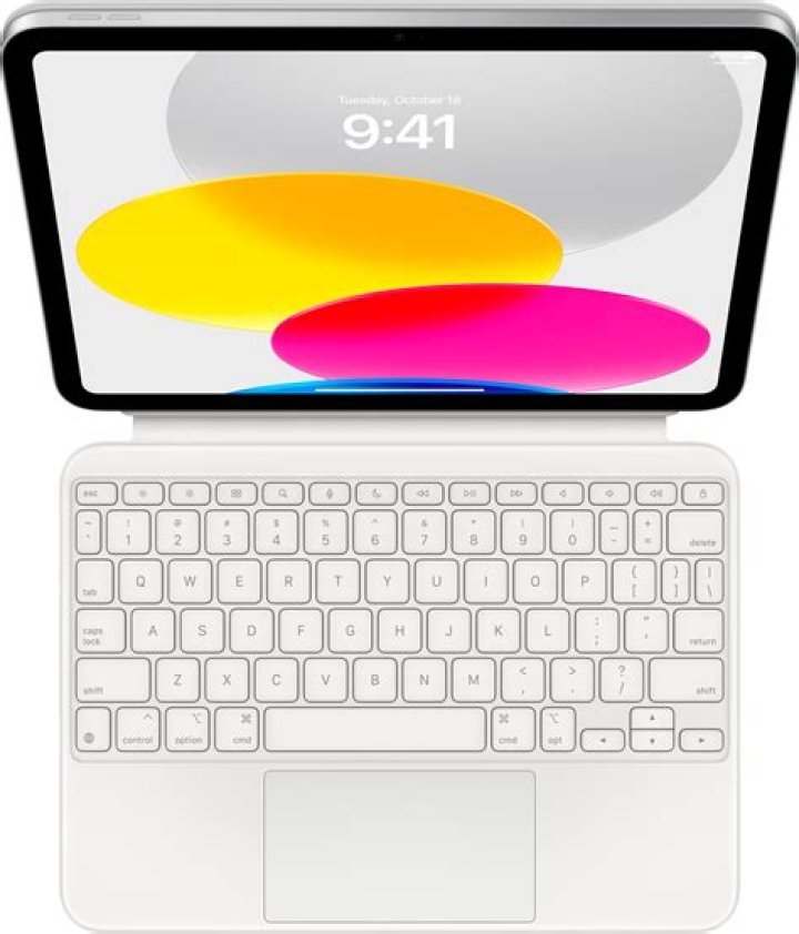 Tablet whose accessories include the Smart Folio and Magic Keyboard