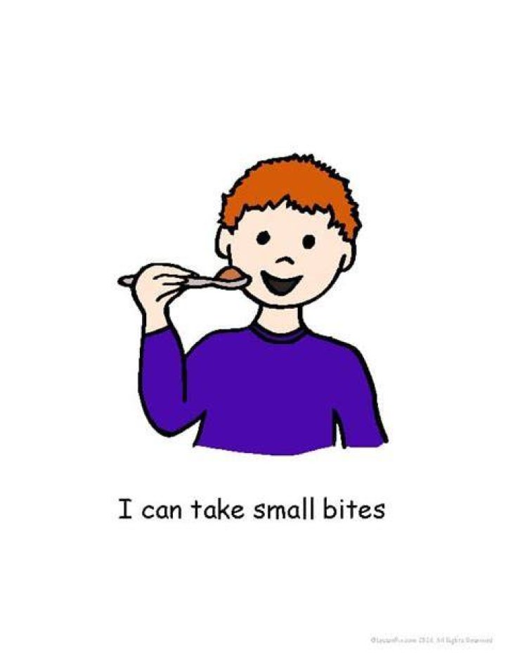 Take a small bite of