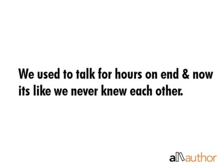 Talk for hours on end