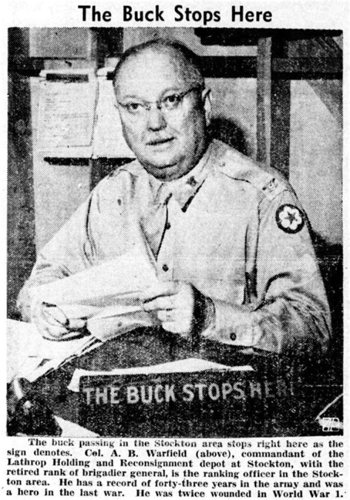 The buck stops ___
