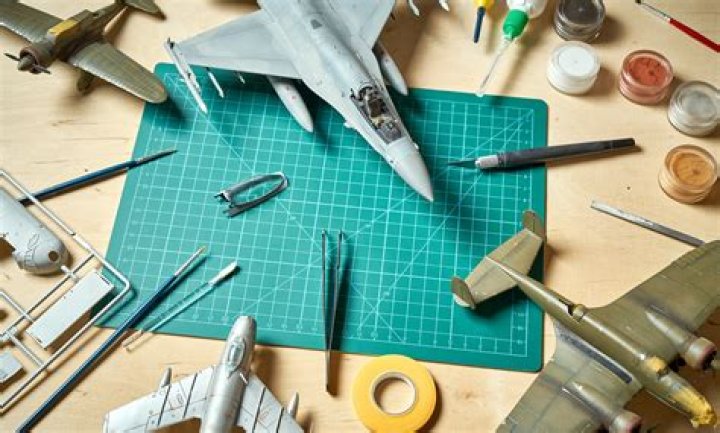 The materials for making a model plane