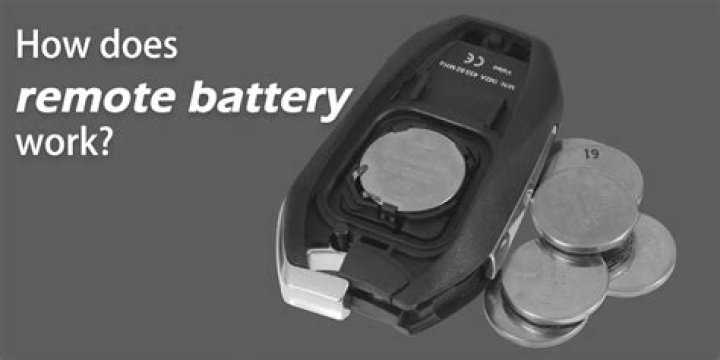 Thin battery in a remote control