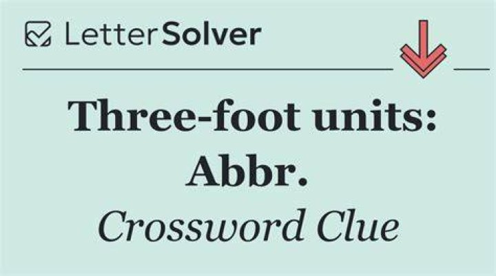 Three-foot-long units: Abbr.