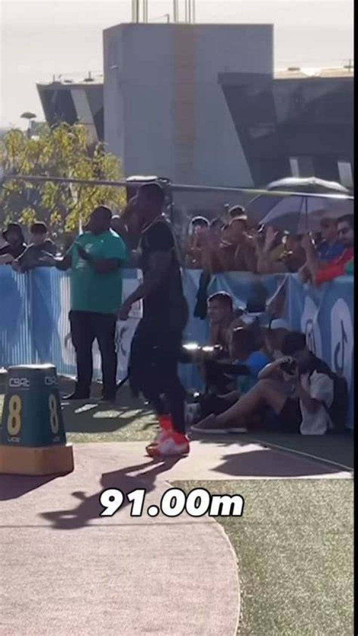 Throw to another athlete