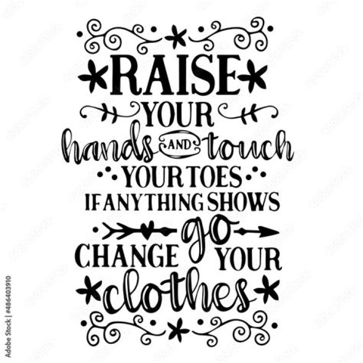 Touch your toes say