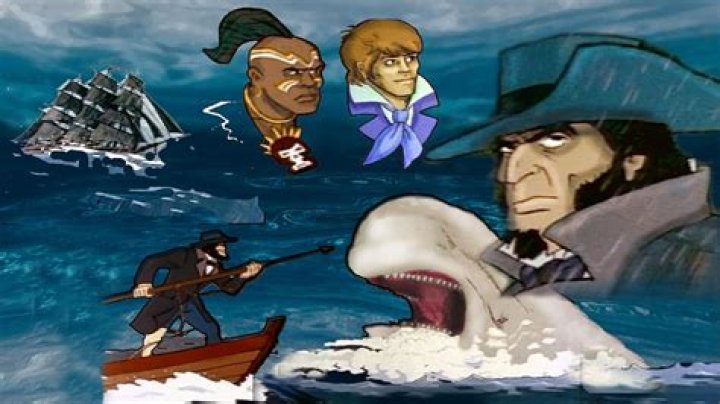 Troubled captain in Moby-Dick