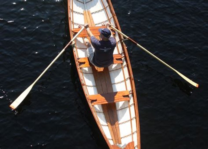 Use an oar while boating