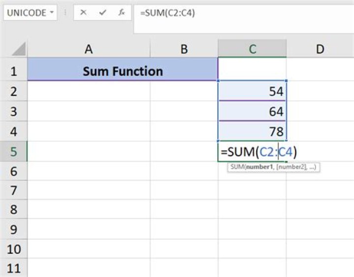Uses a spreadsheet's SUM command