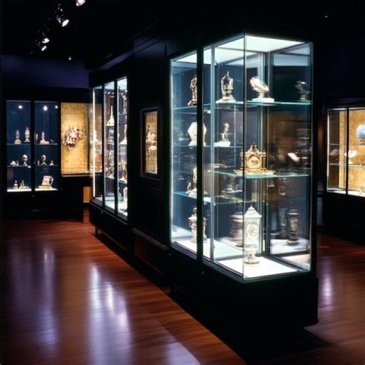 Valuable items in a museum