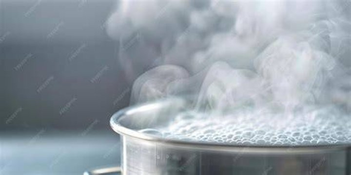 Vapor from a kettle