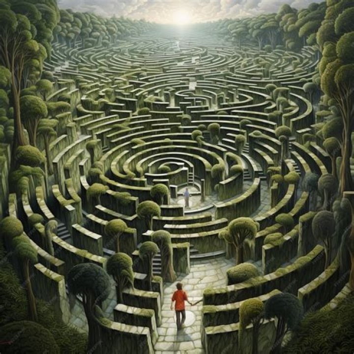 Way through a maze