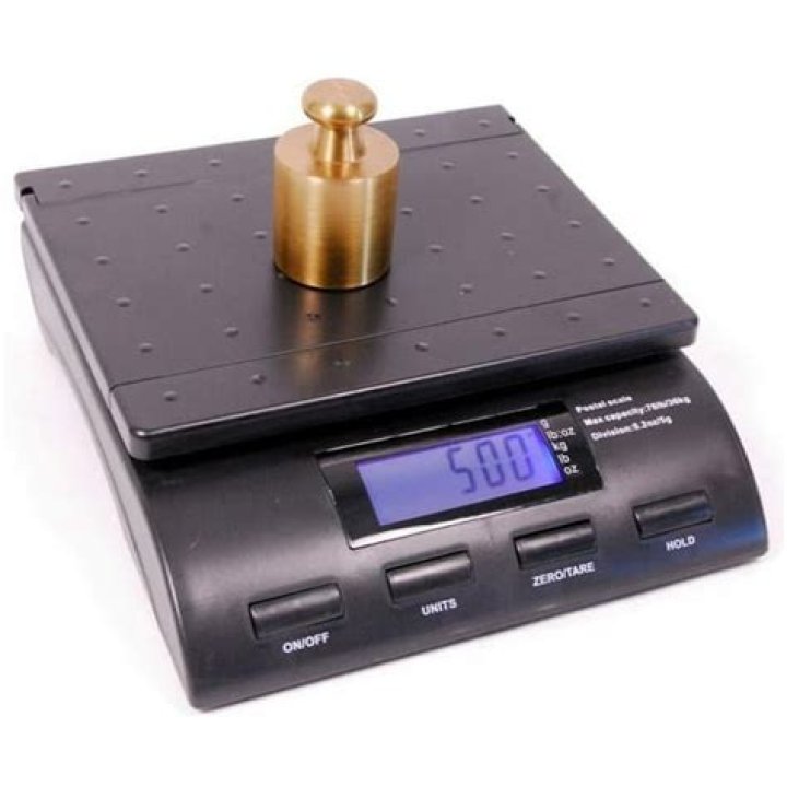 Weight unit for a postal scale