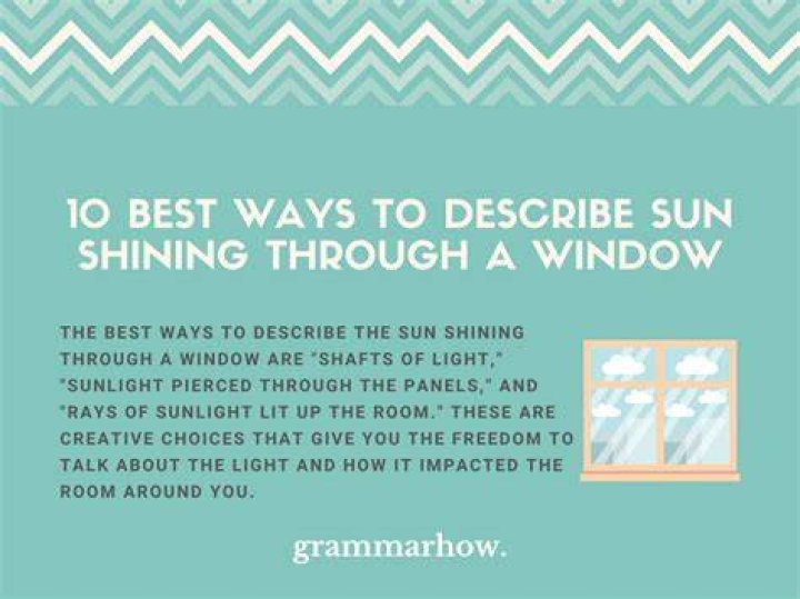 What's seen through a window