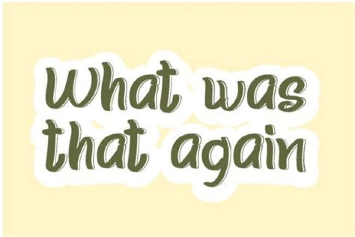 What was that again?