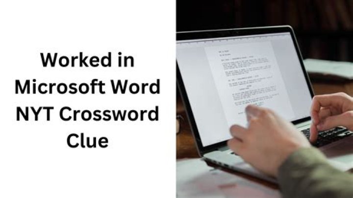 Worked in Microsoft Word perhaps
