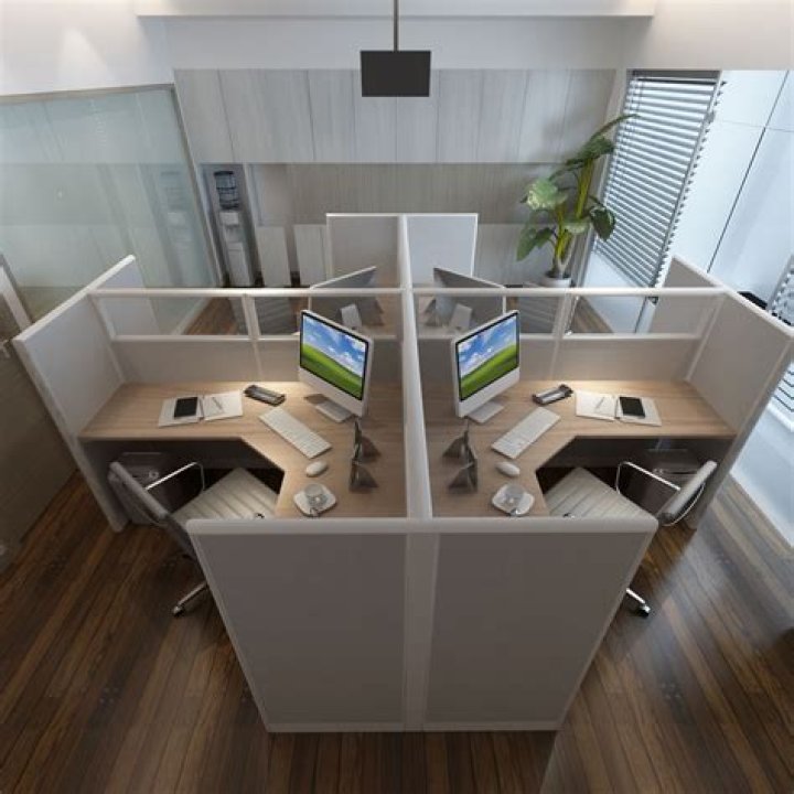 Workstation in a cubicle