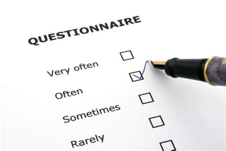 Y on a questionnaire often