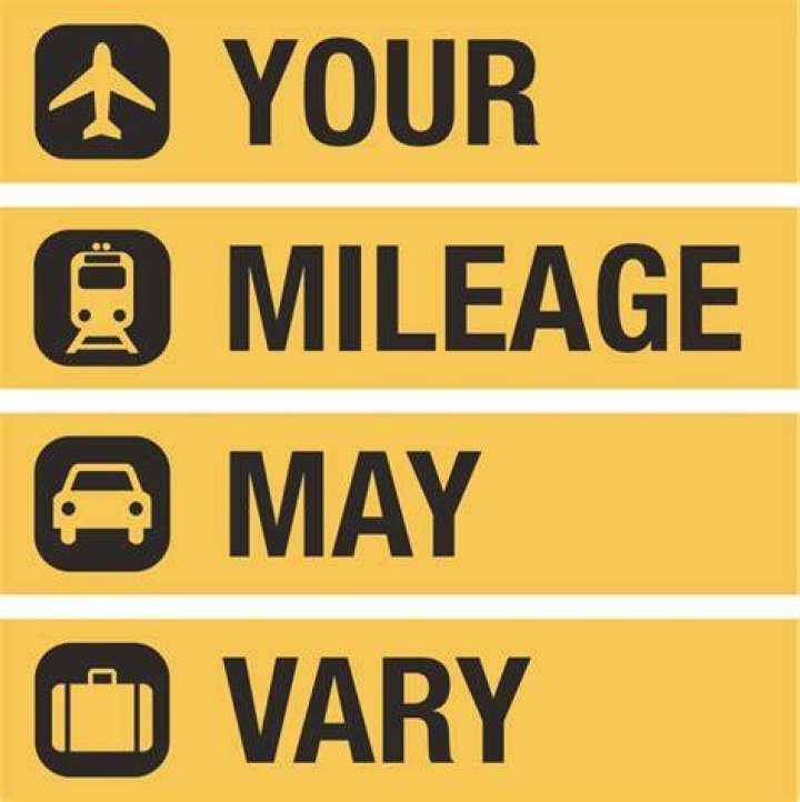 Your mileage may ___